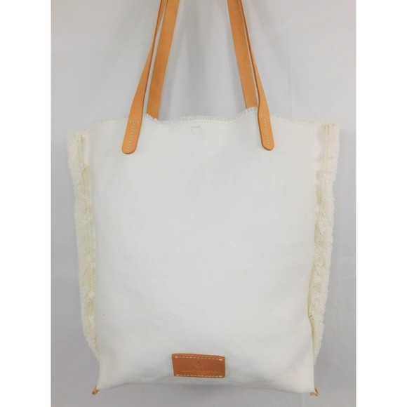 JAMIE YOUNG CO. CANVAS LEATHER TRIM TOTE BAG NWOT - Picture 1 of 14